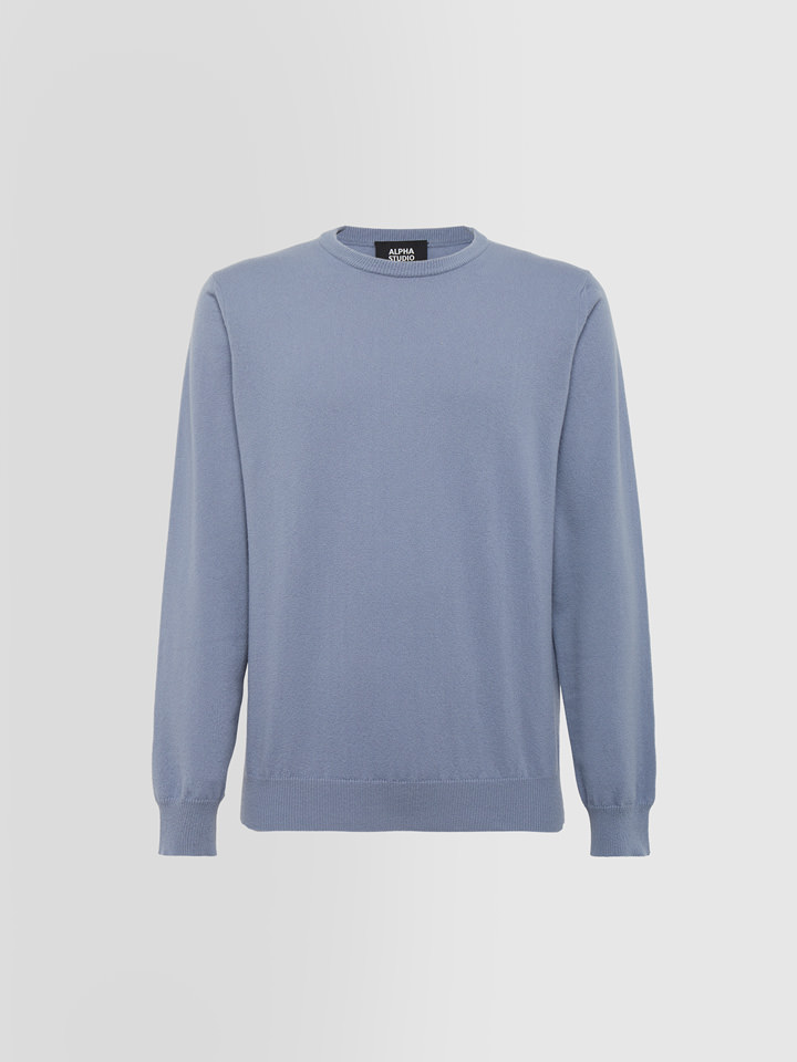 Alpha studio GIROCOLLO BASIC IN CASHMERE