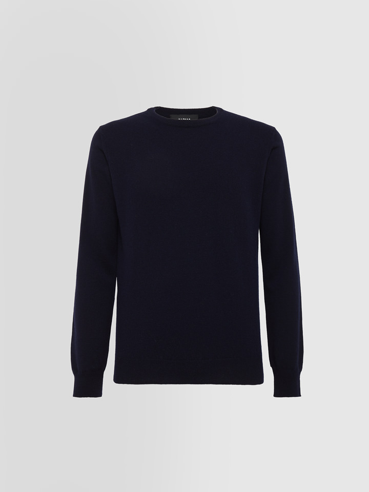 Alpha studio GIROCOLLO BASIC IN CASHMERE