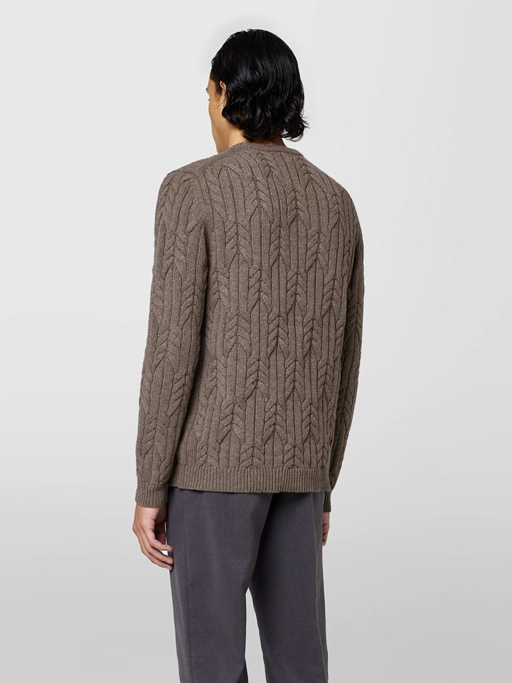 Alpha Studio GIROCOLLO IN CASHMERE TRECCIA