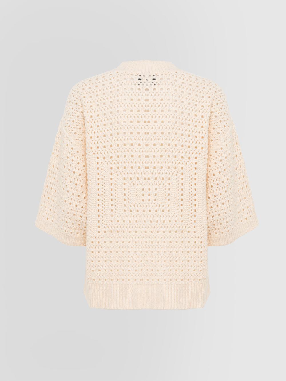 Alpha Studio GIROCOLLO PUNTO MAGLIA TRAFORATO