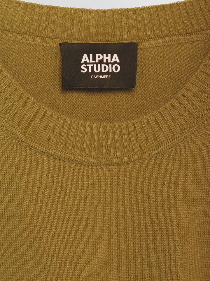 Alpha Studio GIROCOLLO RASATO CASHMERE