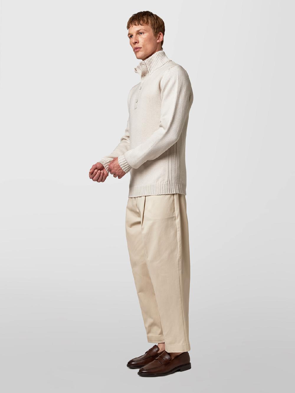 Alpha Studio LUPETTO CON BOTTONI IN MERINOS