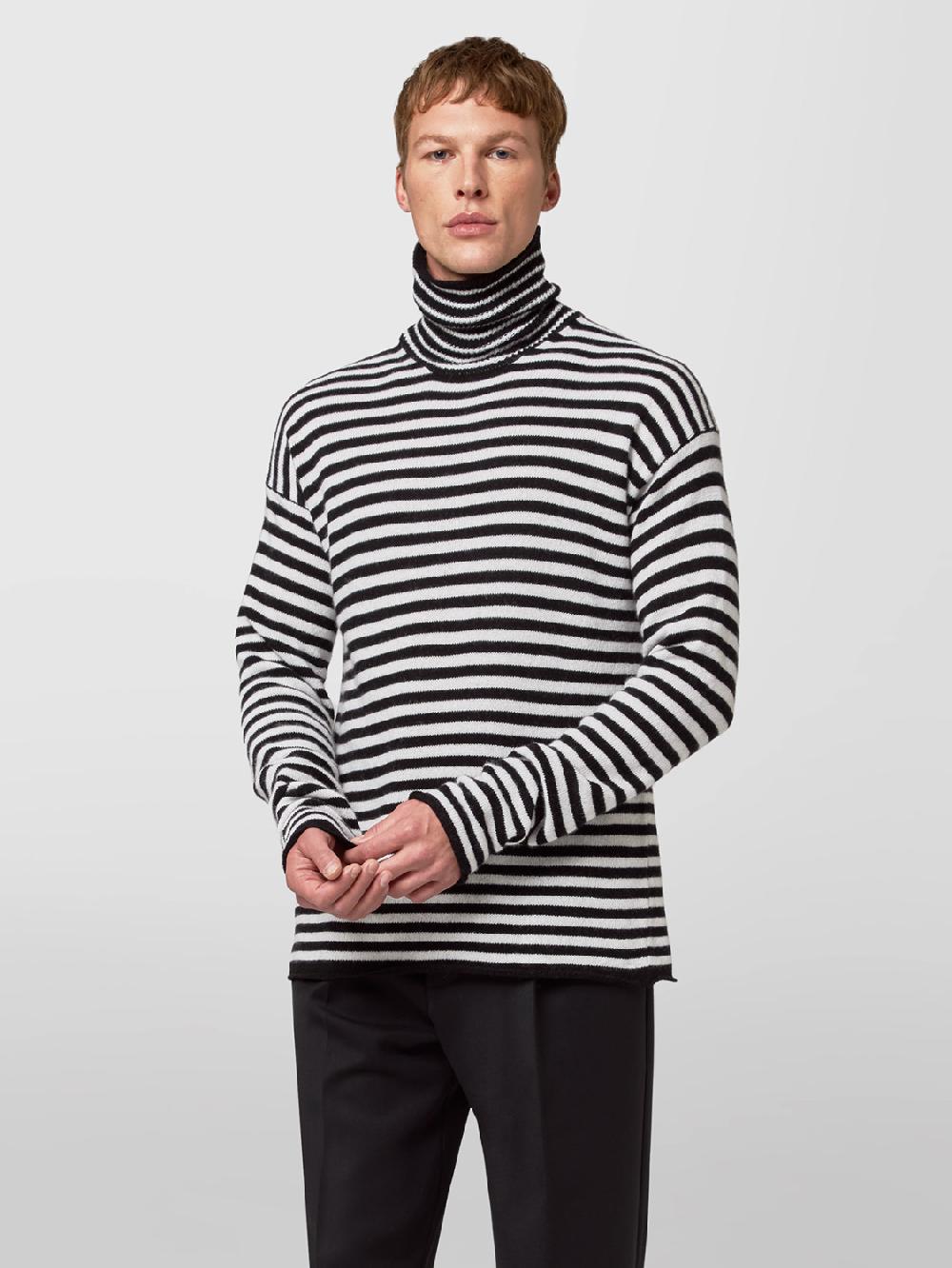 Alpha Studio LUPETTO RIGATO IN LANA E CASHMERE