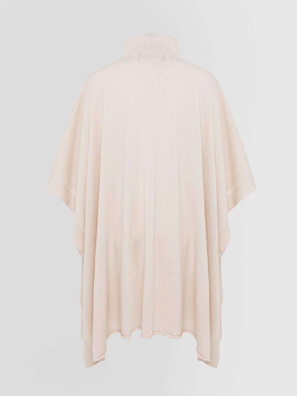 Alpha Studio LUPETTO ZIP PONCHO RASATO