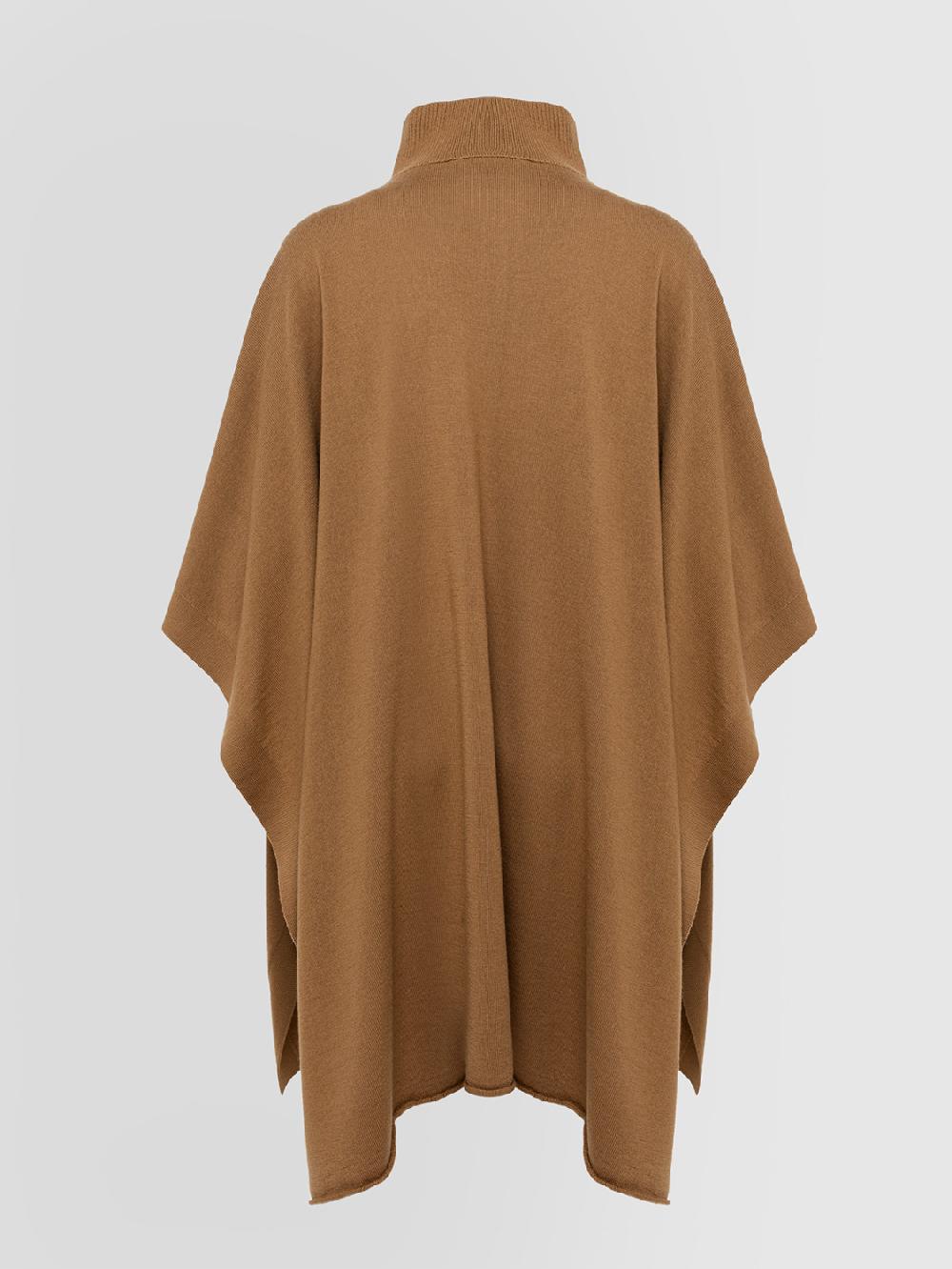 Alpha Studio LUPETTO ZIP PONCHO RASATO