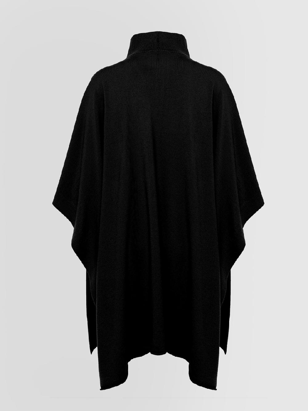 Alpha Studio LUPETTO ZIP PONCHO RASATO