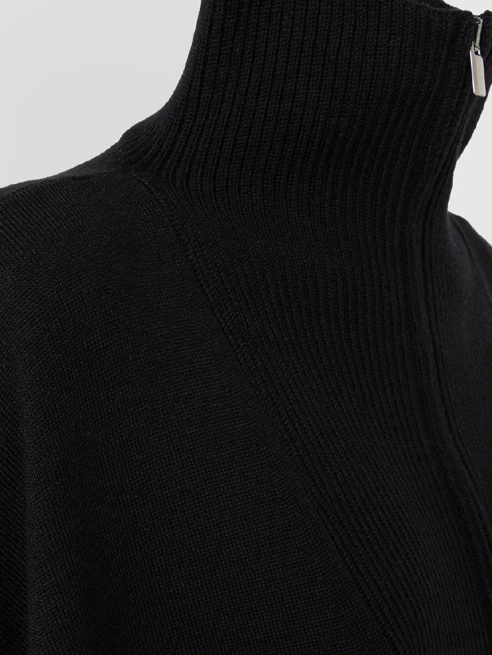 Alpha Studio LUPETTO ZIP PONCHO RASATO