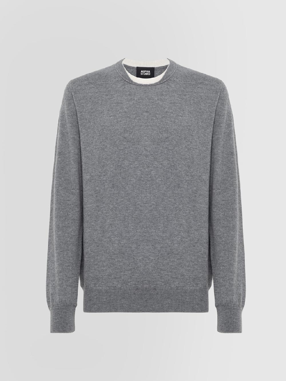 Alpha studio MAGLIA DOPPIO COLLO IN LANA