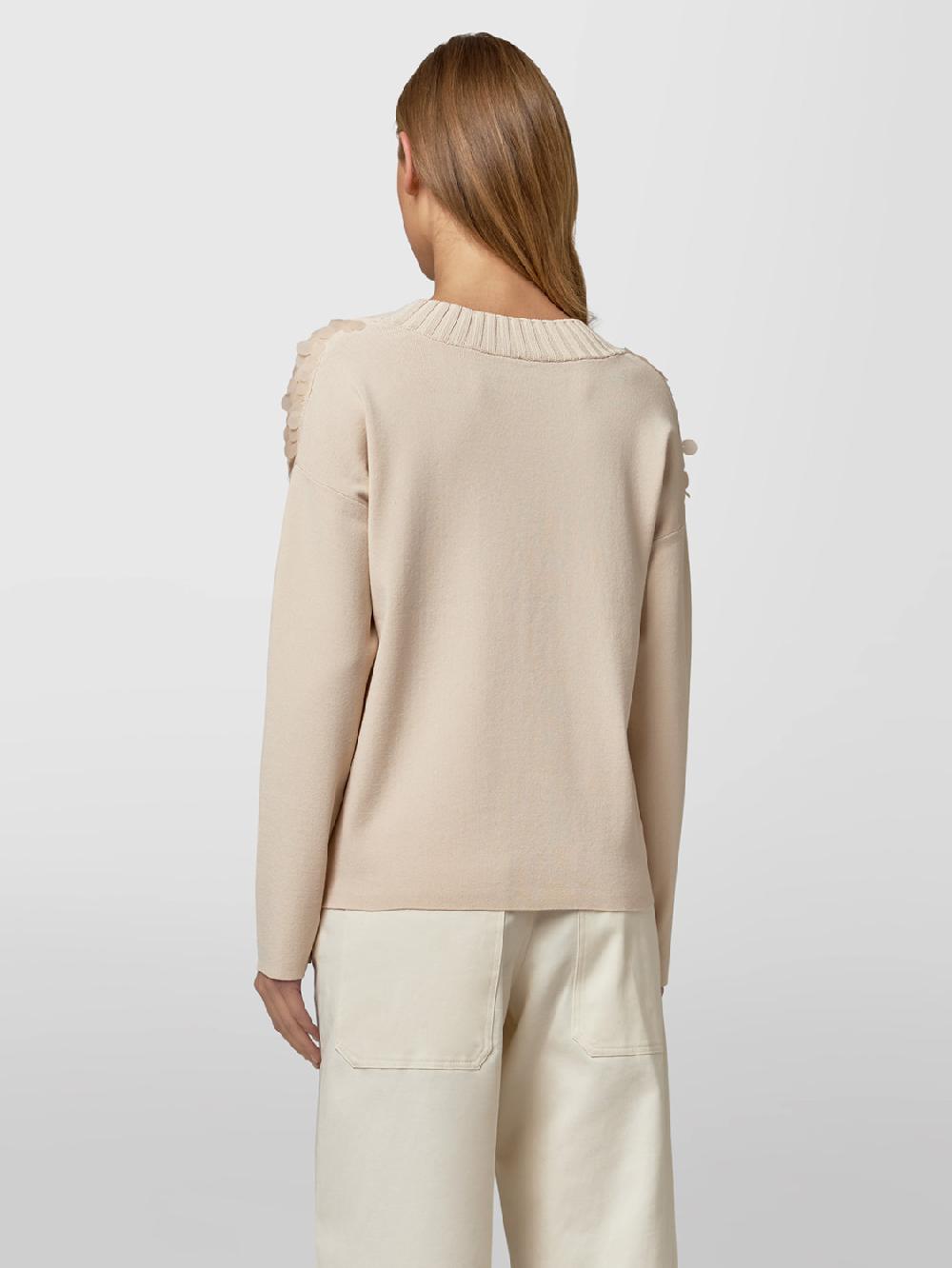 Alpha Studio SCOLLO V M/L RASATO CON RICAMO