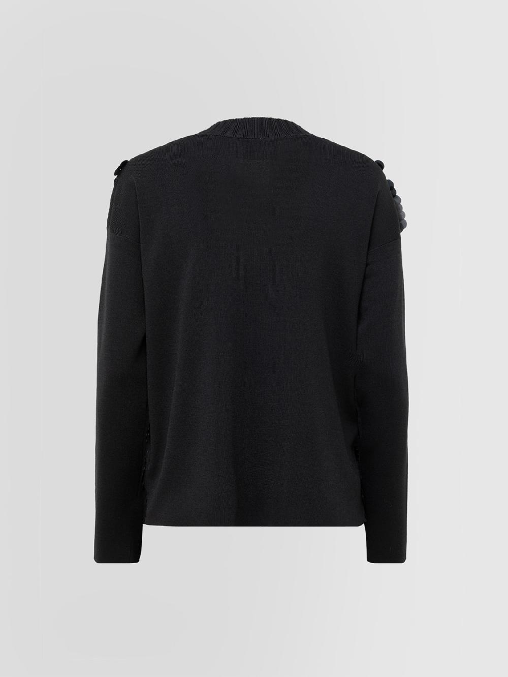 Alpha Studio SCOLLO V M/L RASATO CON RICAMO