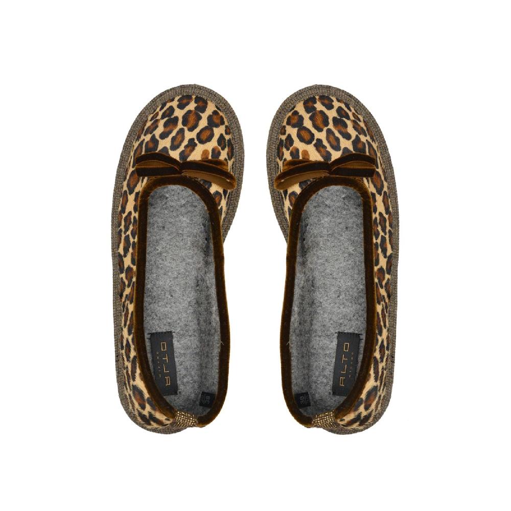 Alto Milano Alice ballerina da casa in cavallino