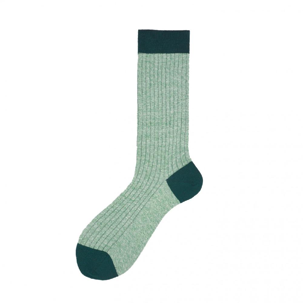 Alto Milano Calza corta in lino a coste Afro