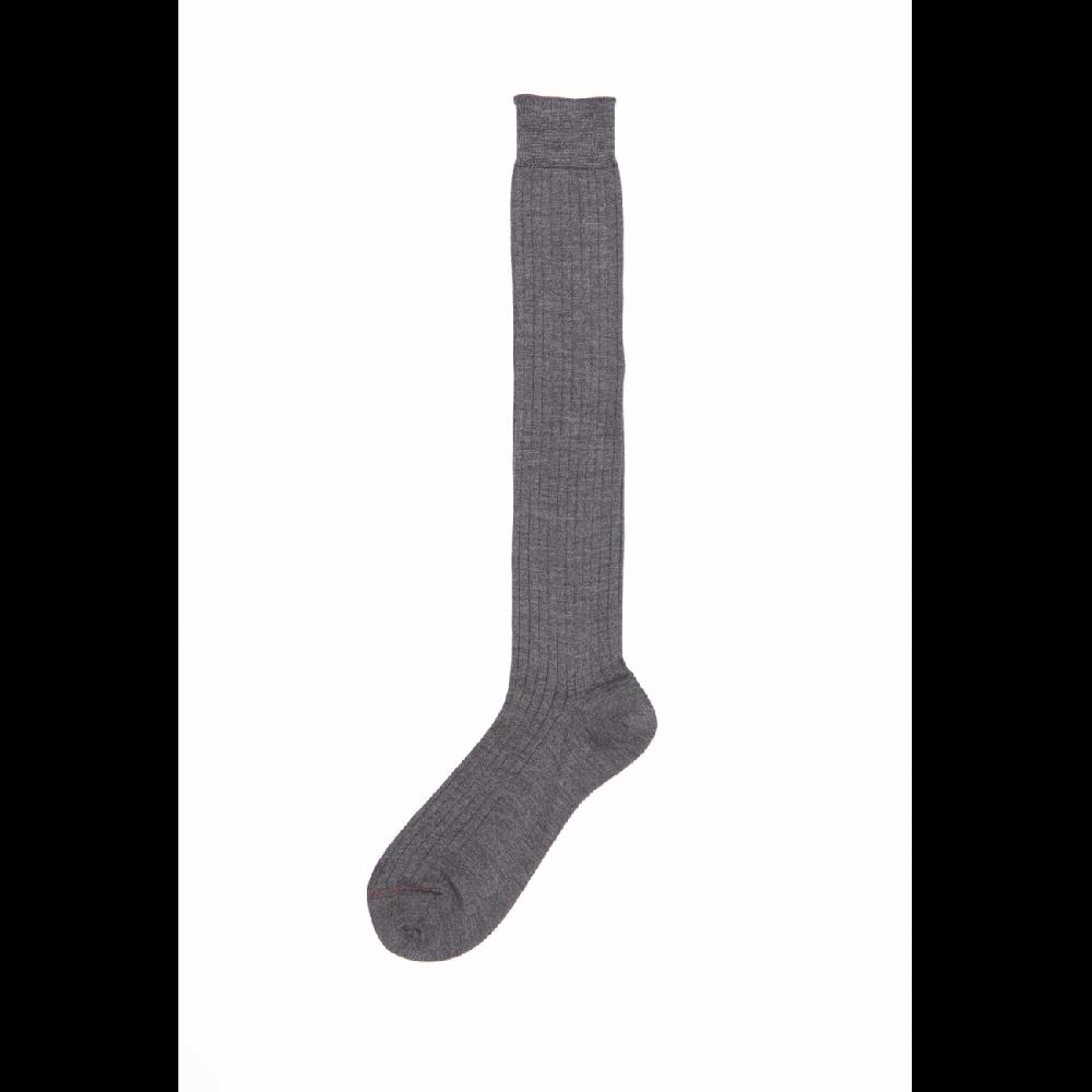 Alto Milano Calza lunga in pura lana a costa N.7