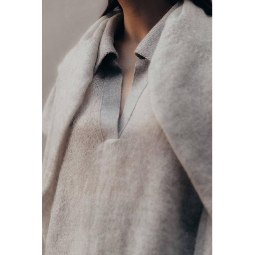 Alto Milano Polo in lana e mohair oversize Softy