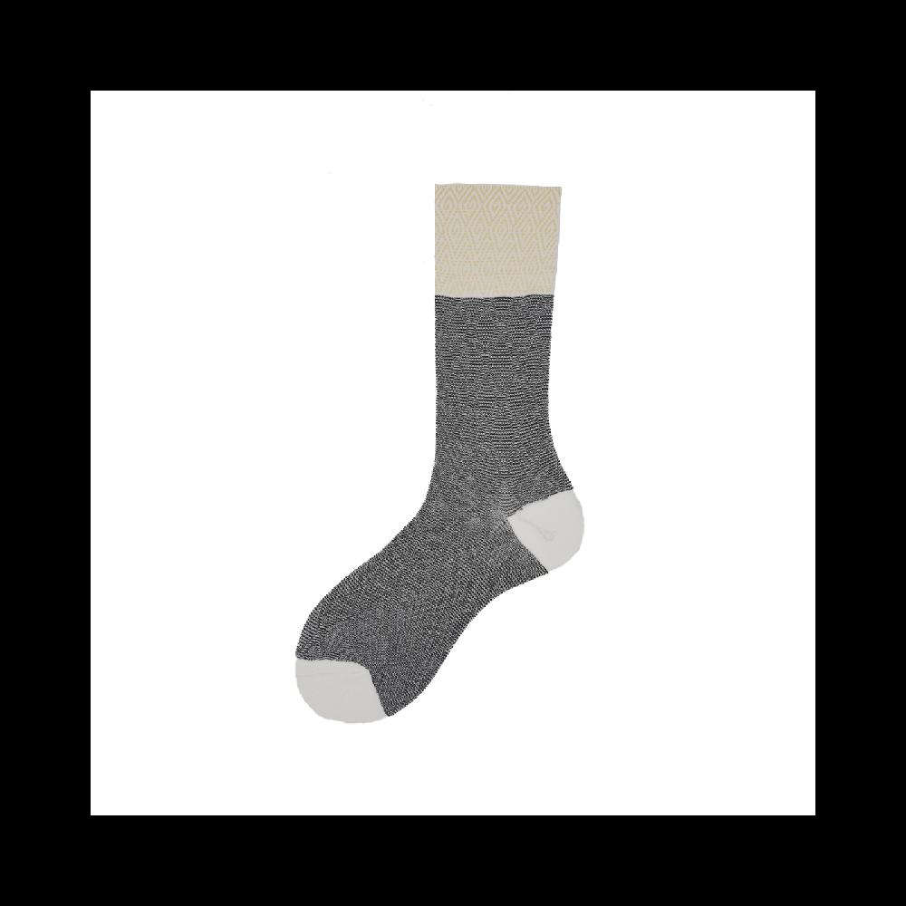 Alto Milano Calza corta da donna in cotone con rombi in rilievo Lux