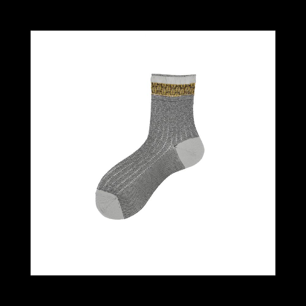 Alto Milano Calza corta da donna in cotone e lurex con polsino Illadi