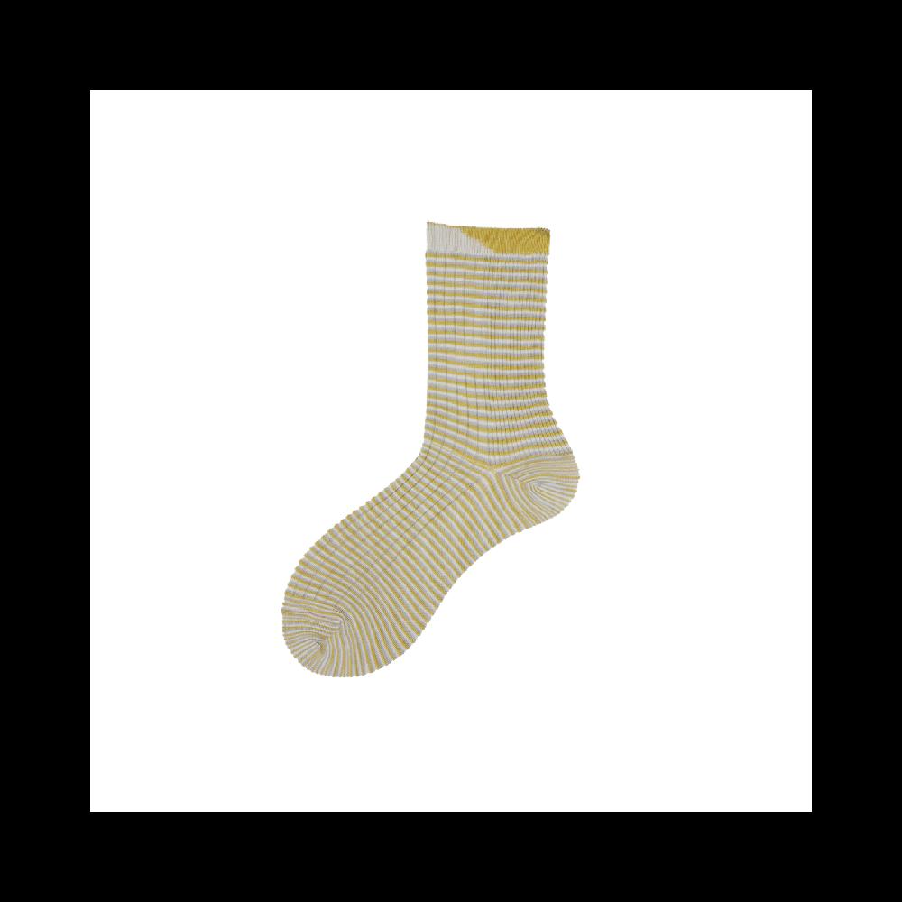 Alto Milano Calza corta da donna in viscosa a coste multicolor Poppy