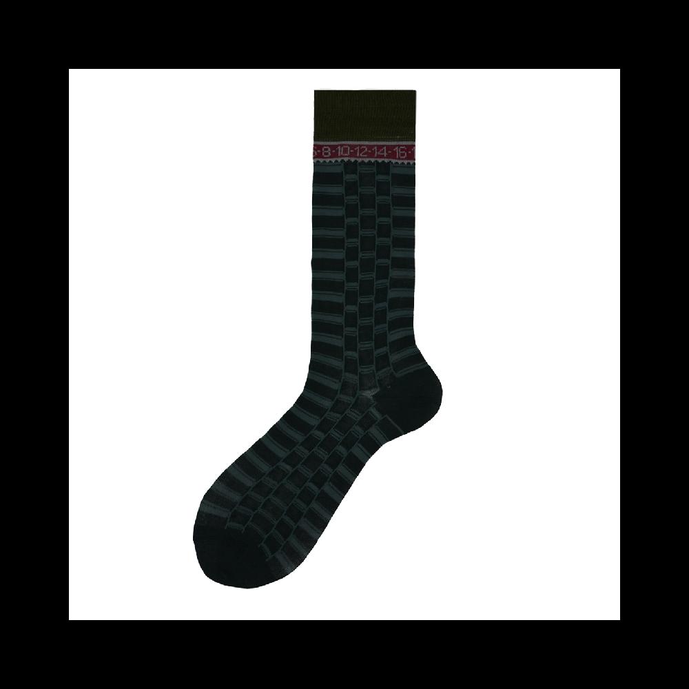 Alto Milano Calza corta da uomo in cotone con ghiera orologio Ziggis