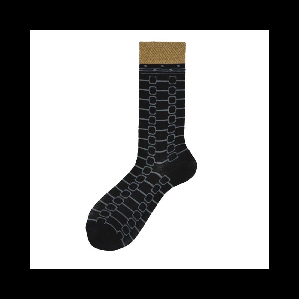 Alto Milano Calza corta da uomo in cotone fantasia orologio Graves