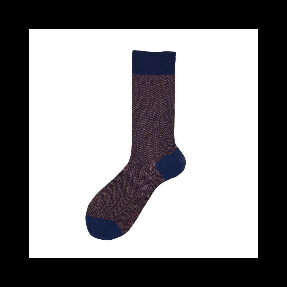 Alto Milano Calza corta da uomo in filoscozia motivo zig zag Darius