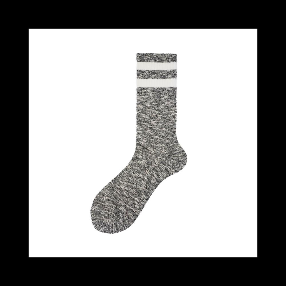 Alto Milano Calza corta da uomo in spugna di cotone con polso a righe Baiko