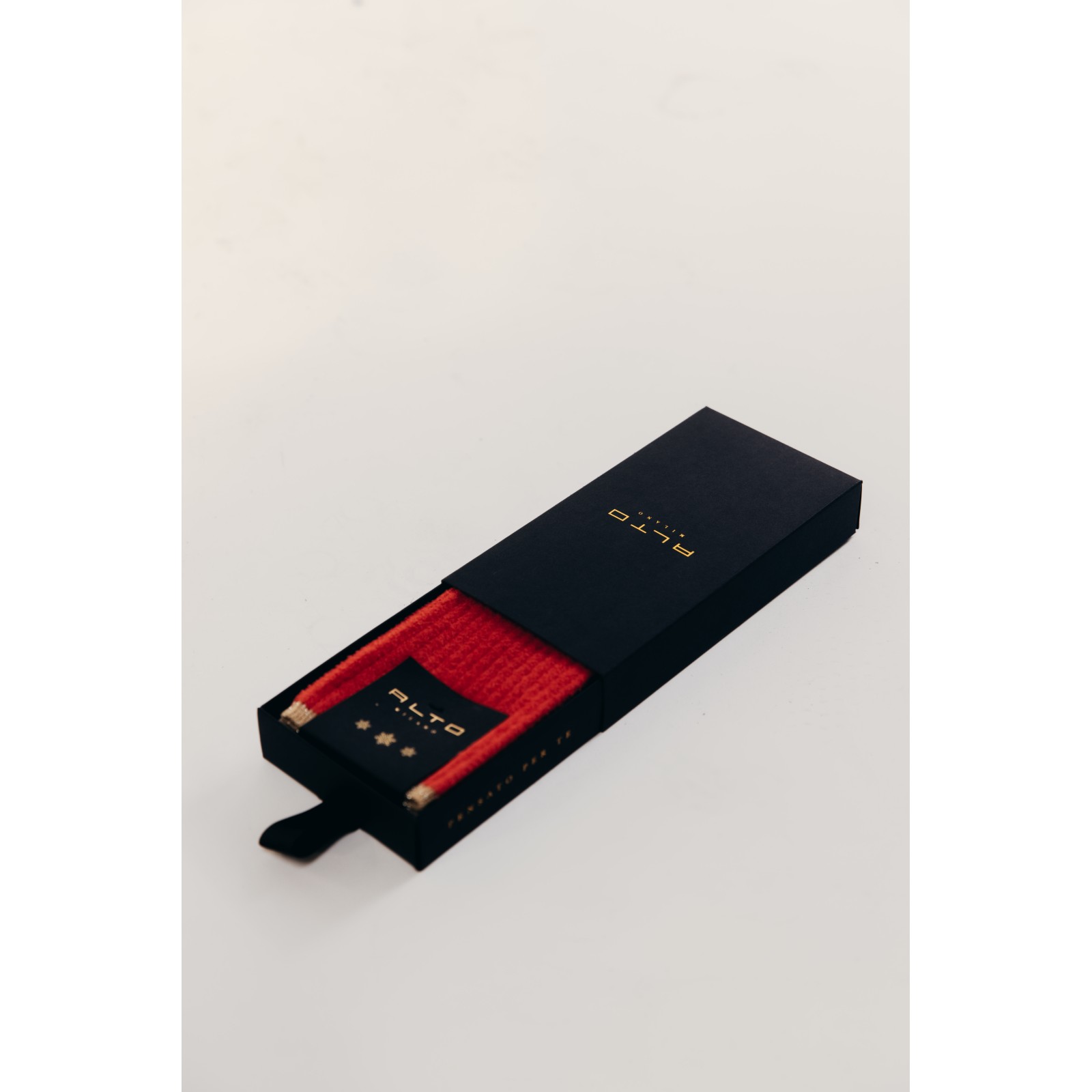 Alto Milano Calza corta di Natale in ciniglia tinta unita Martha