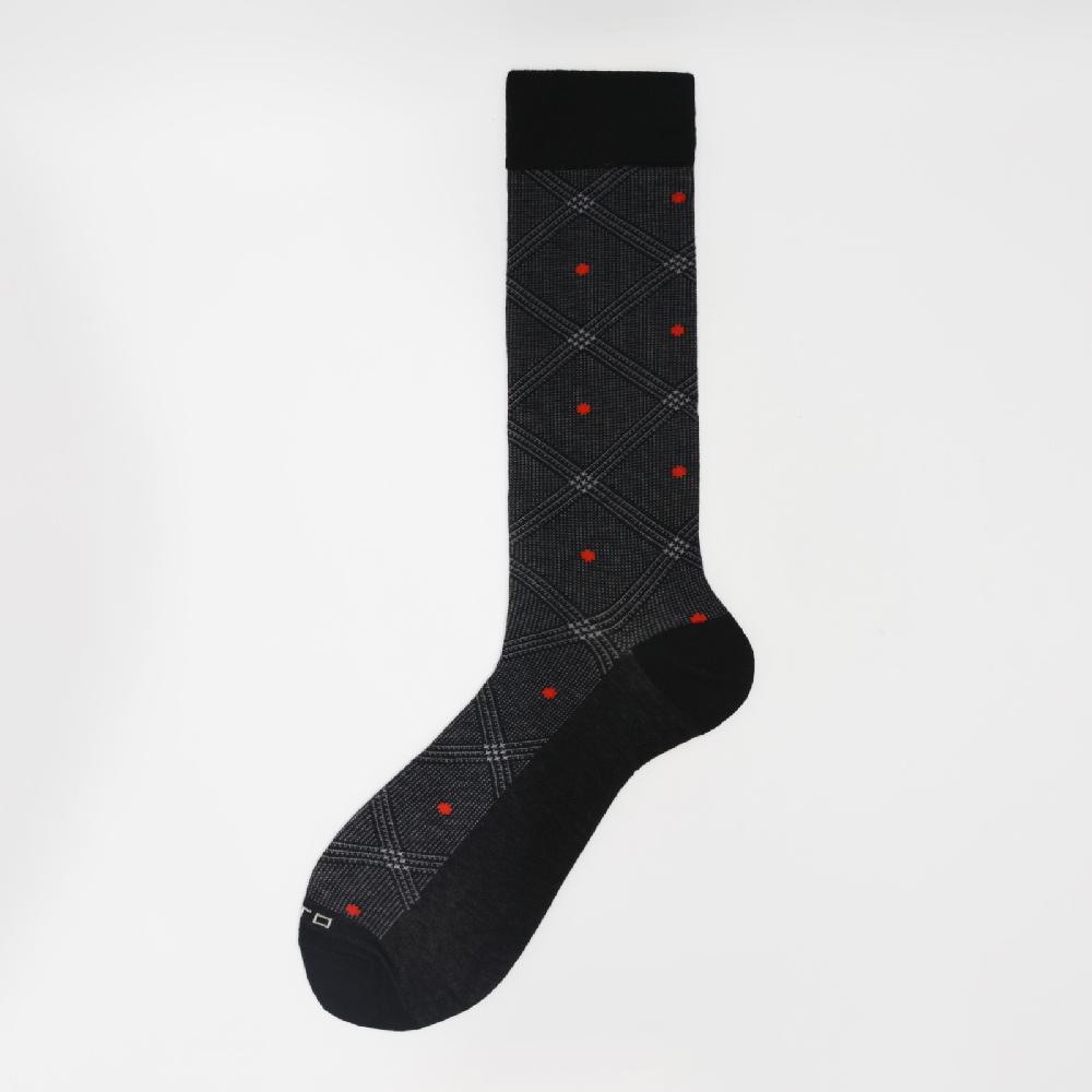 Alto Milano Calza corta di Natale in misto cashmere in fantasia Elf