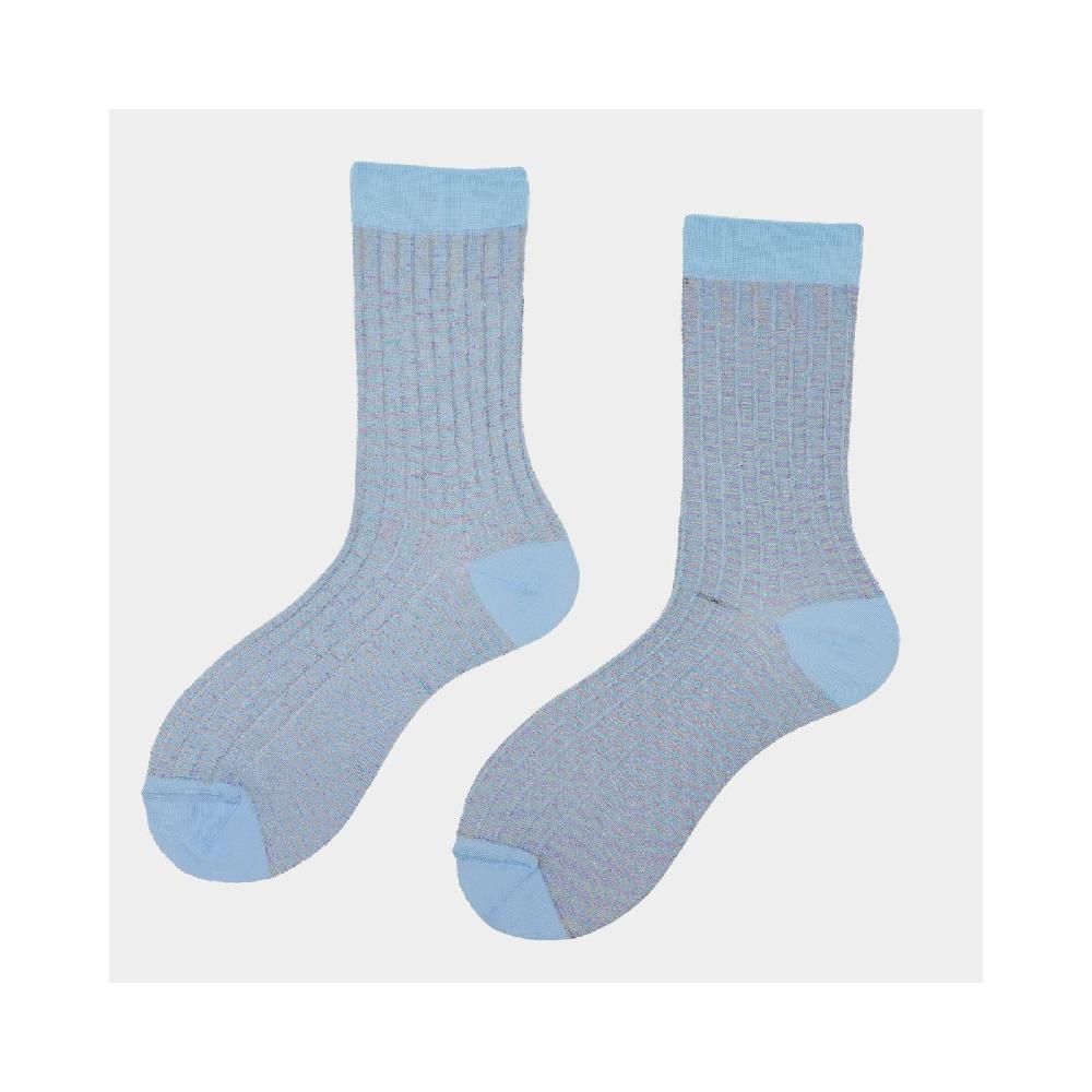 Alto Milano Calza corta donna in cotone a costa reversibile N.046