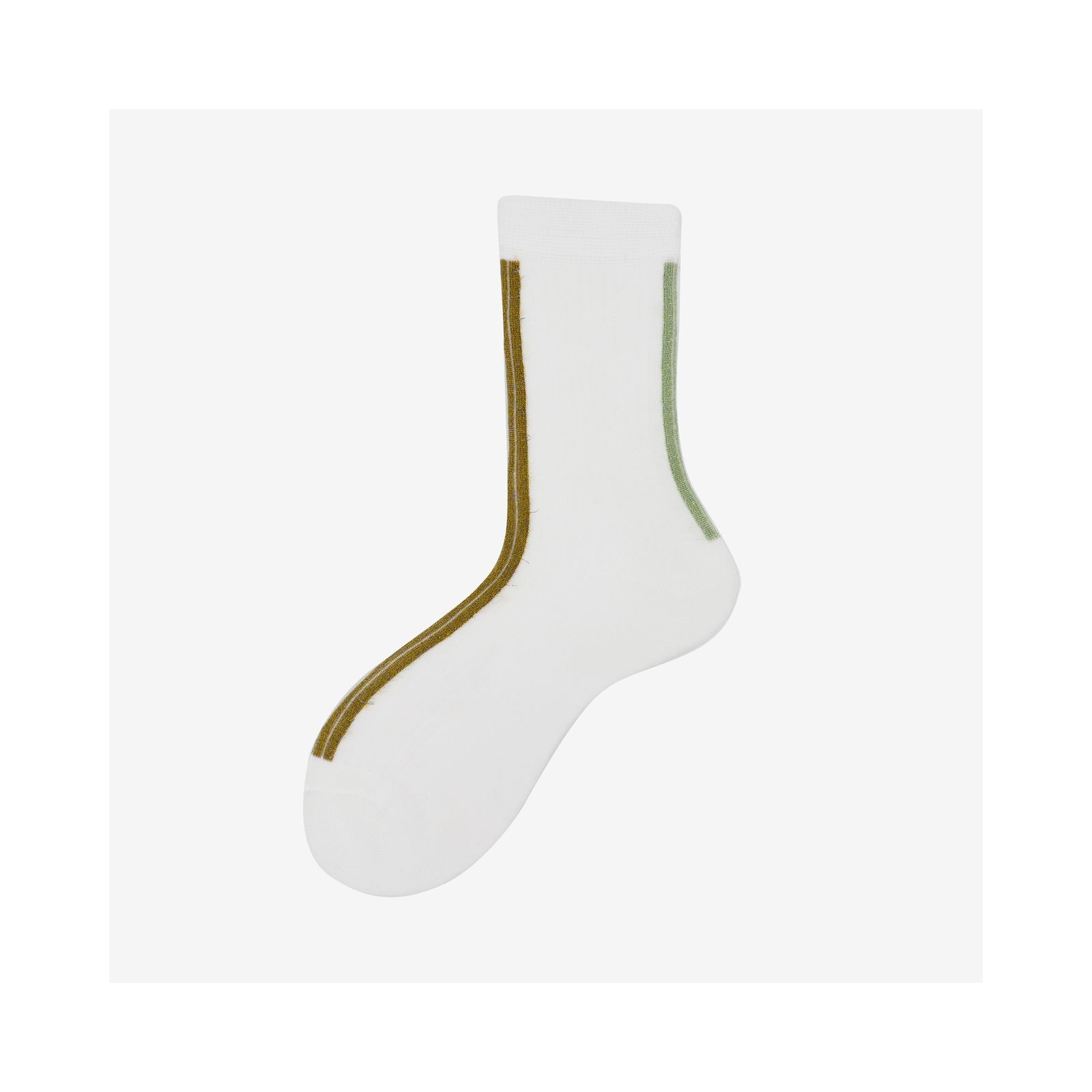 Alto Milano Calza corta donna in cotone con finta costa Tokina