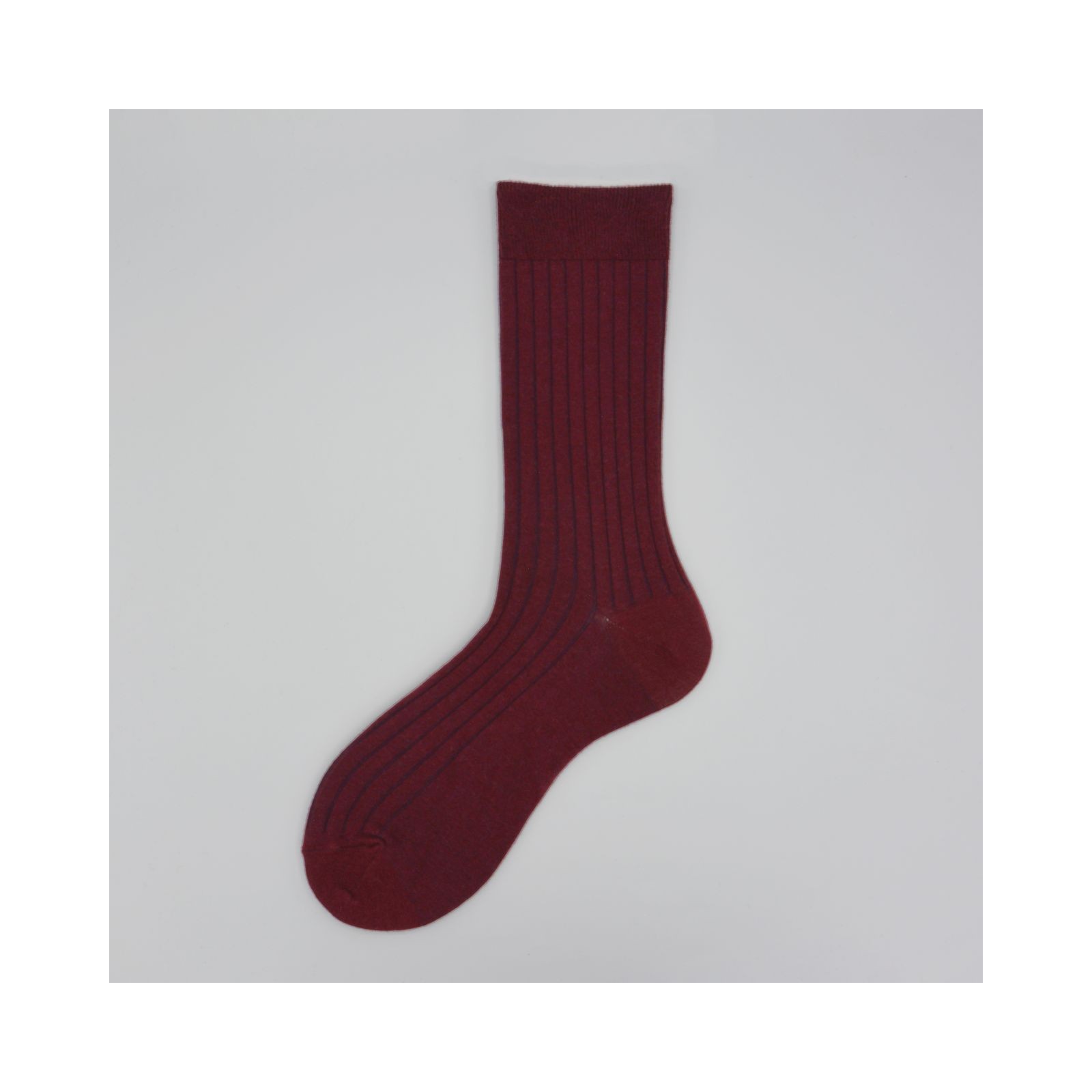 Alto Milano Calza corta in cotone bio e cashmere e seta a coste Gold