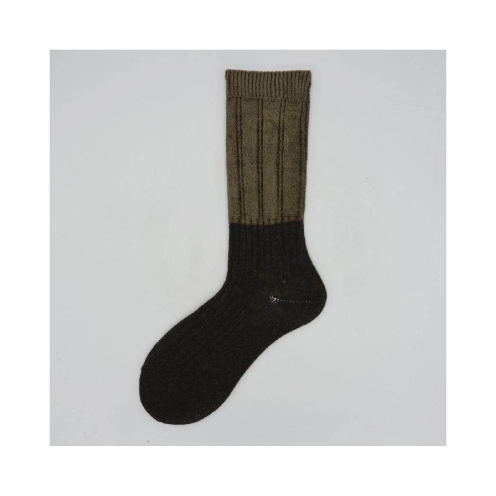 Alto Milano Calza corta in misto cashemere bicolor Pam