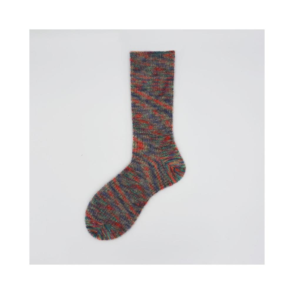 Alto Milano Calza corta in mohair e lana vergine effetto tie-dye Elina