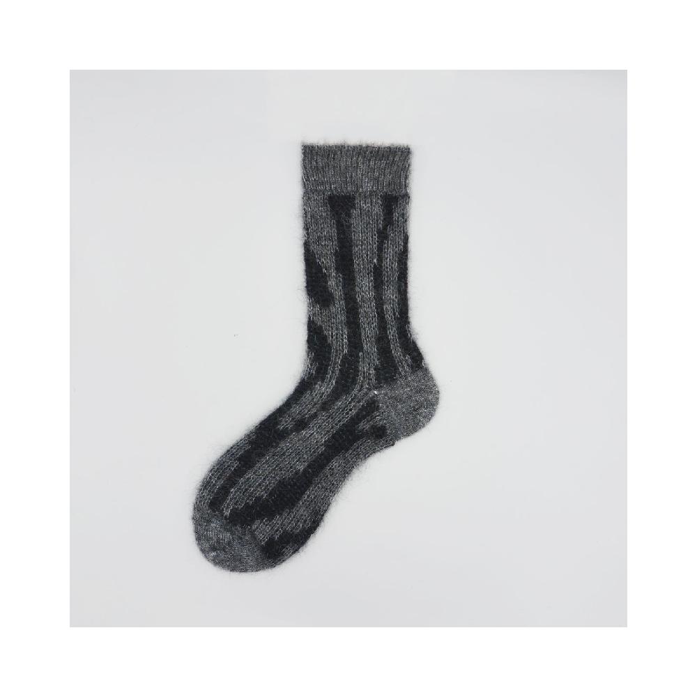 Alto Milano Calza corta in mohair e lana vergine fantasia animalier Ronnie