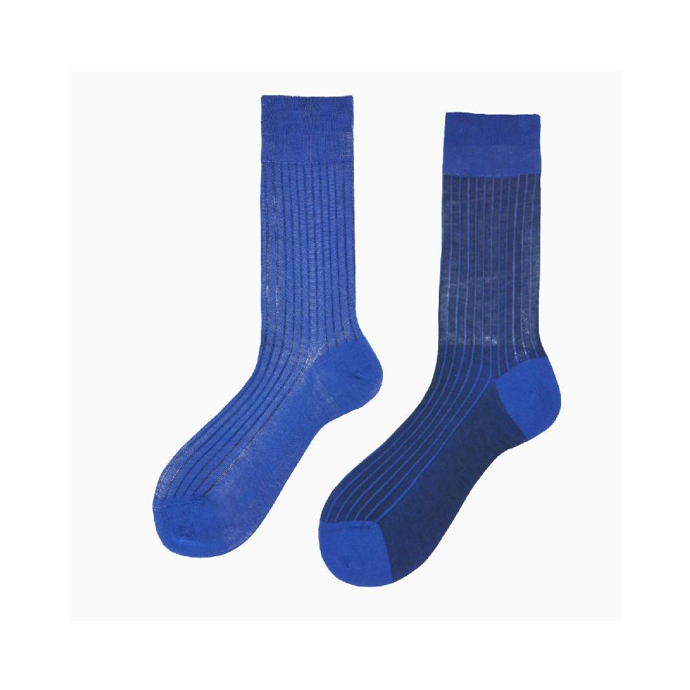 Alto Milano Calza corta uomo in cotone a costa con contrasto Pointer