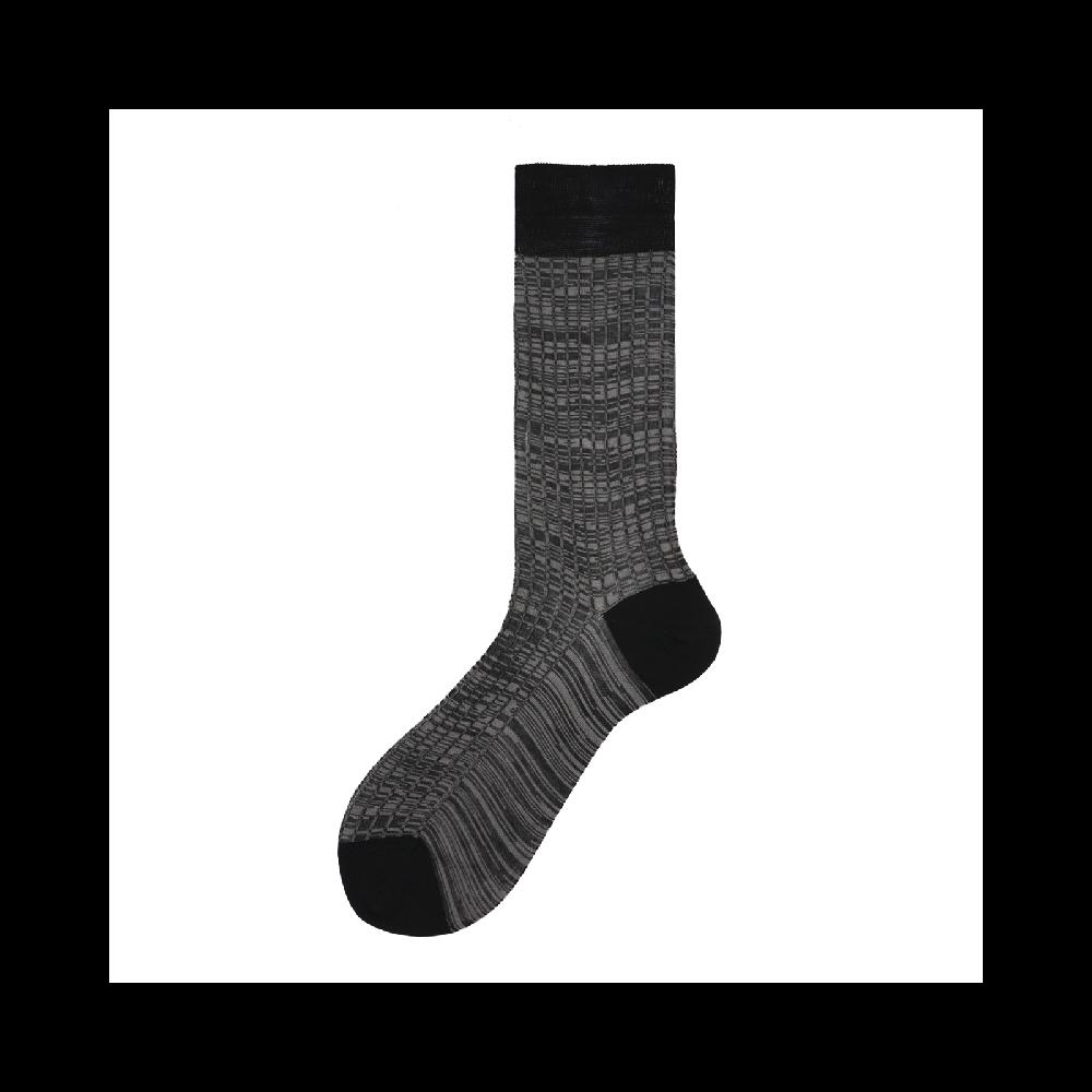 Alto Milano Calza lunga da uomo in cotone a coste e righe irregolare Galio