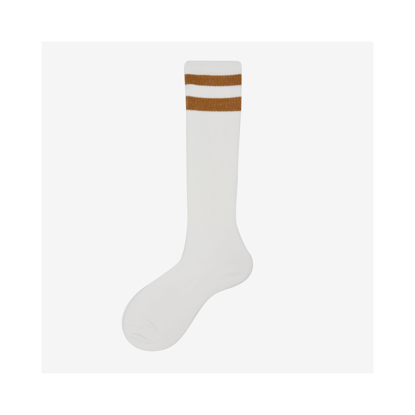 Alto Milano Calza lunga donna in cotone con righe Teja