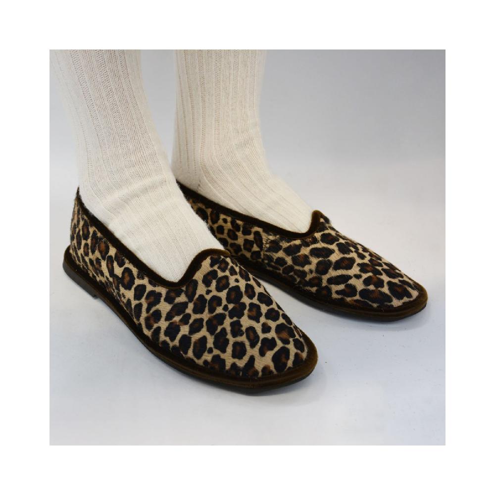 Alto Milano Slipper in cavallino con suola rigida Venere