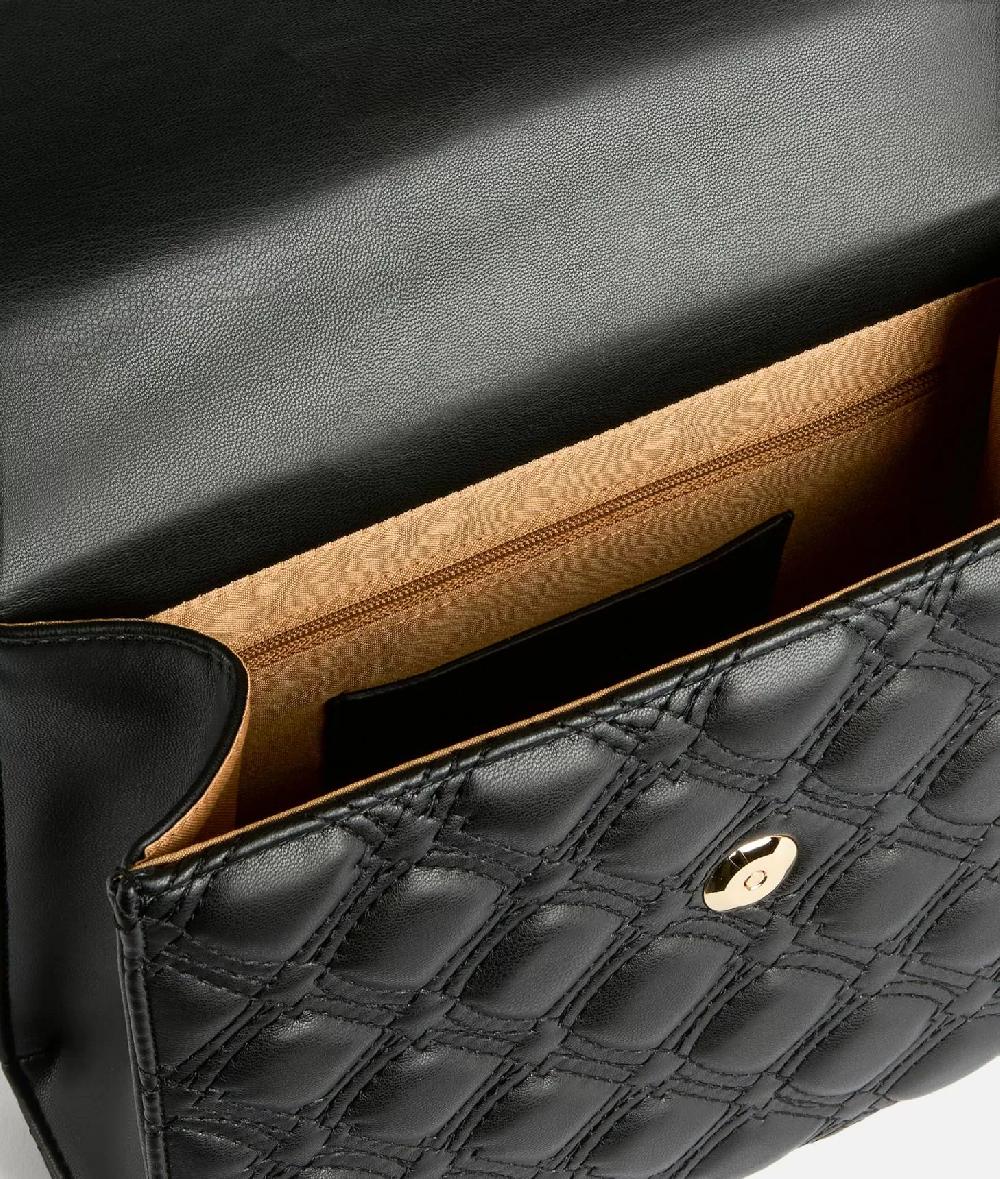 Alviero Martini 1a Classe 1C Matelassé Borsa A Mano Con Tracolla Nera