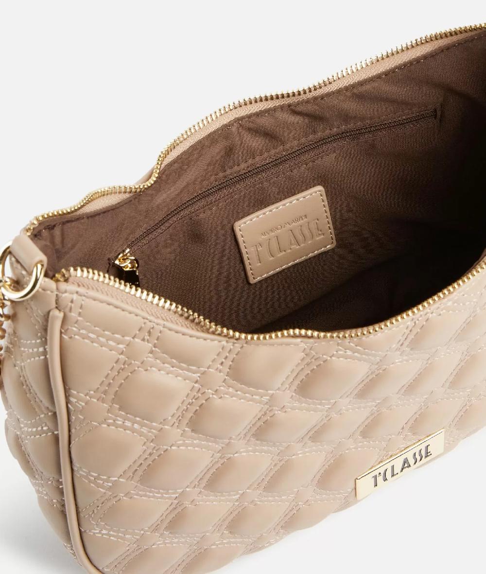 Alviero Martini 1a Classe 1C Matelassé Borsa A Tracolla Taupe Chiaro