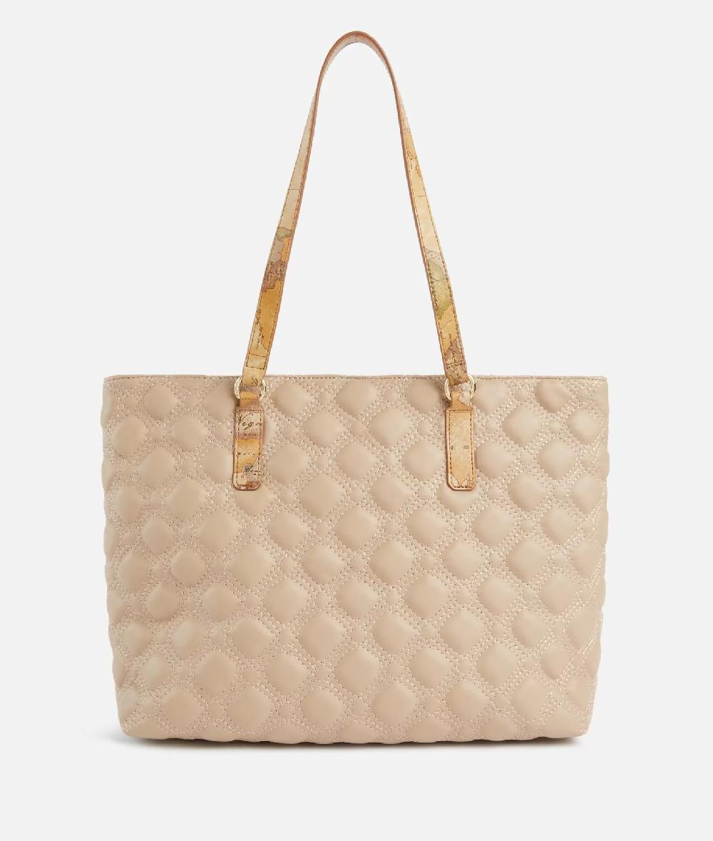 Alviero Martini 1a Classe 1C Matelassé Borsa Shopping Taupe Chiaro
