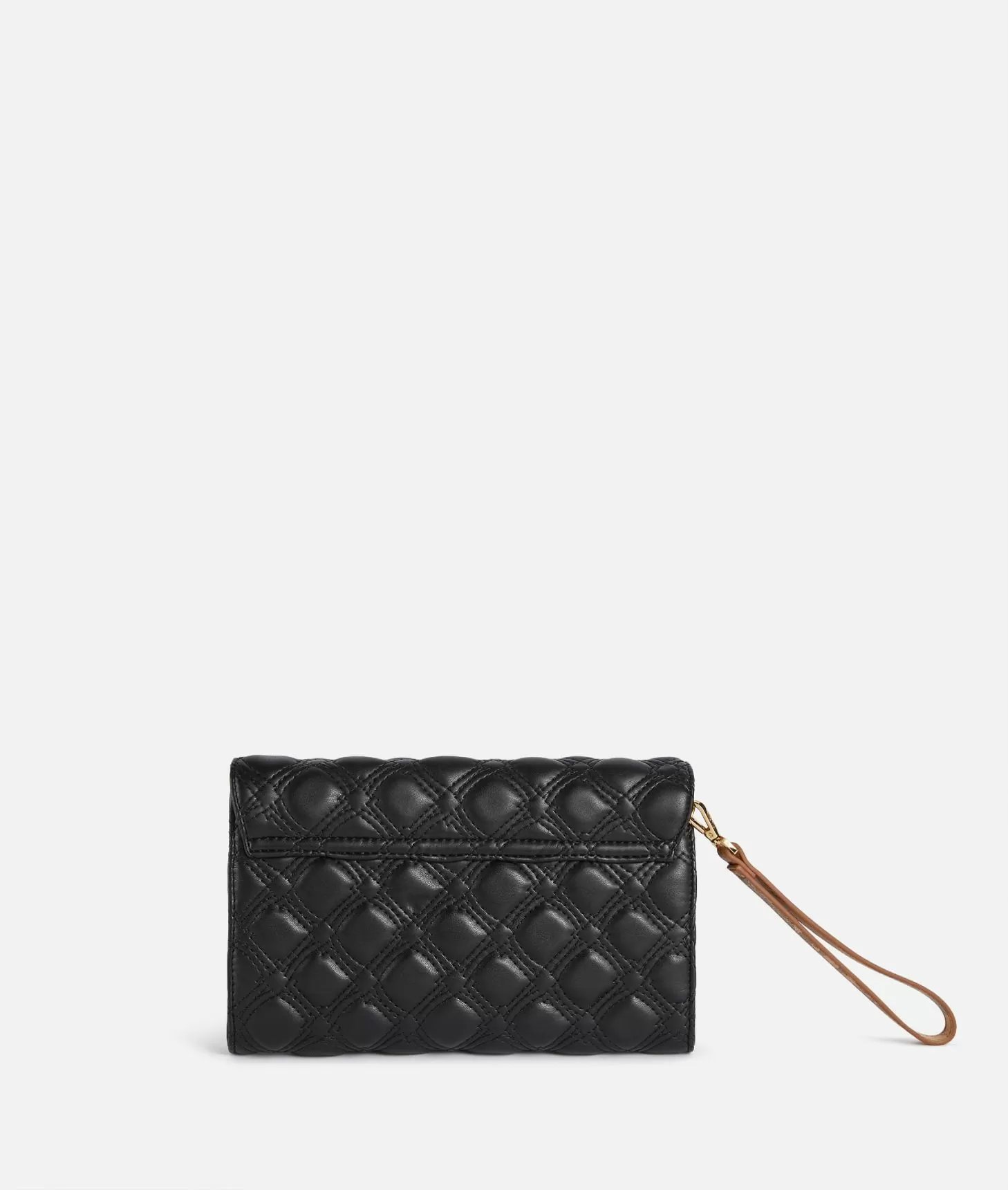 Alviero Martini 1a Classe 1C Matelassé Clutch Con Polsiera Nera