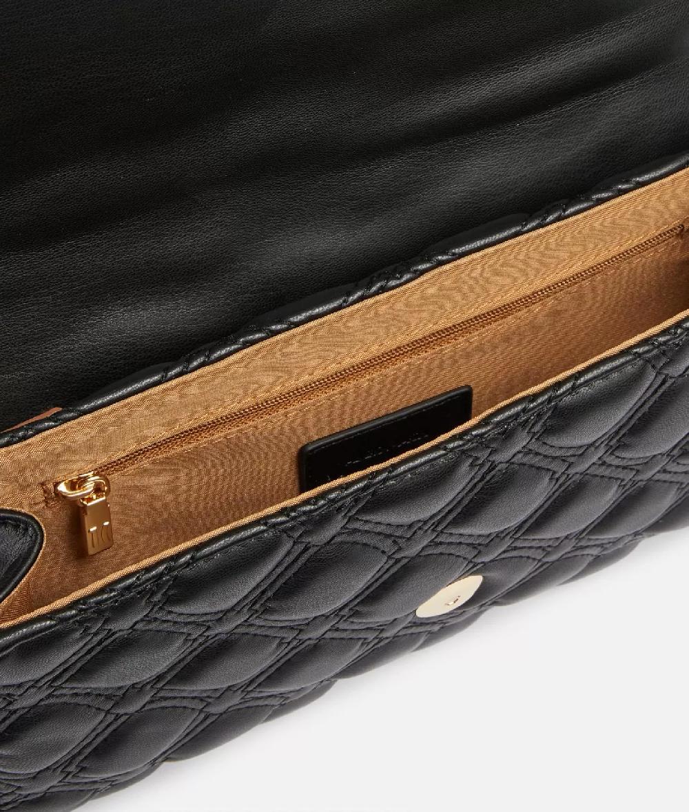 Alviero Martini 1a Classe 1C Matelassé Clutch Con Polsiera Nera