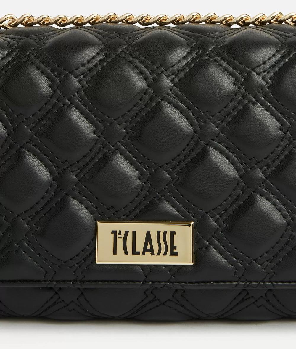 Alviero Martini 1a Classe 1C Matelassé Tracolla Con Patta Nera