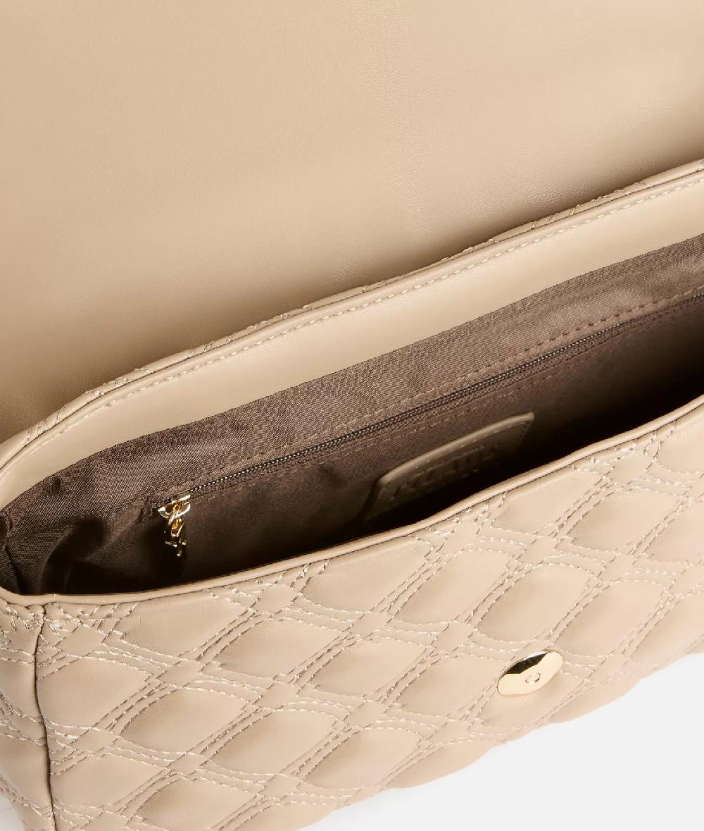 Alviero Martini 1a Classe 1C Matelassé Tracolla Con Patta Taupe Chiaro