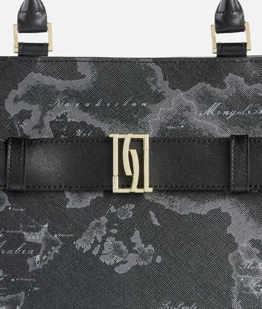 Alviero Martini 1a Classe 1C Mirror Night Borsa A Mano Con Tracolla Nera