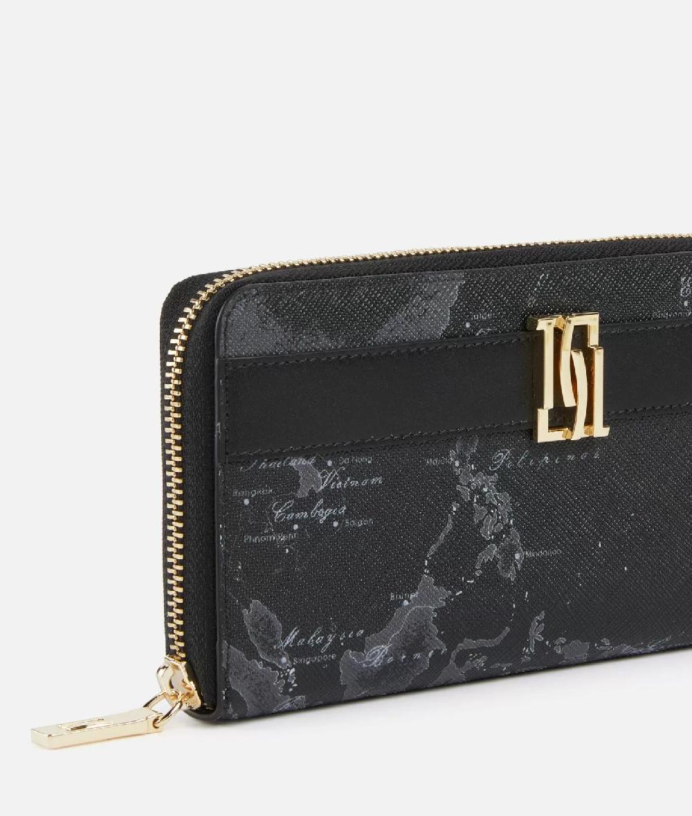 Alviero Martini 1a Classe 1C Mirror Night Portafoglio Zip Around Nero