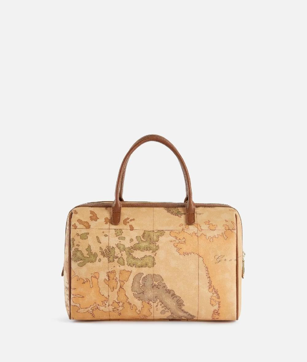 Alviero Martini 1a Classe 3D Geo Bauletto Con Tracolla Castagna