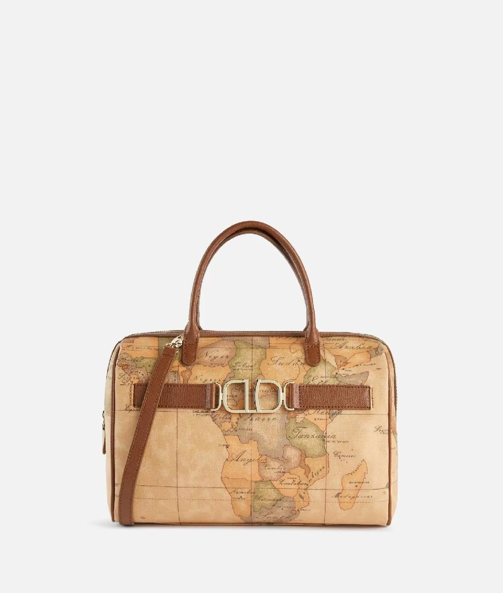 Alviero martini 1a classe 3D Geo bauletto con tracolla Castagna