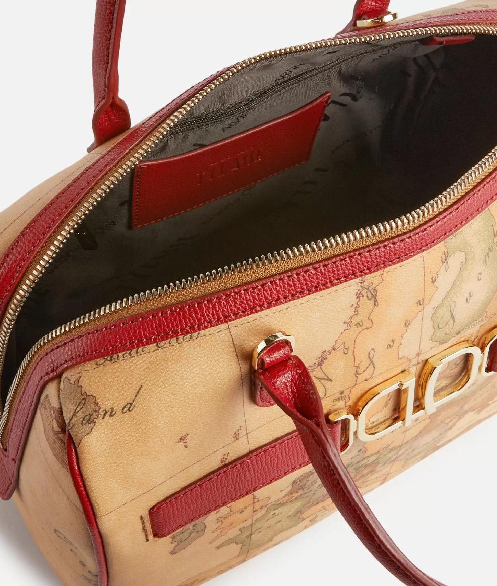 Alviero Martini 1a Classe 3D Geo Bauletto Con Tracolla Lampone