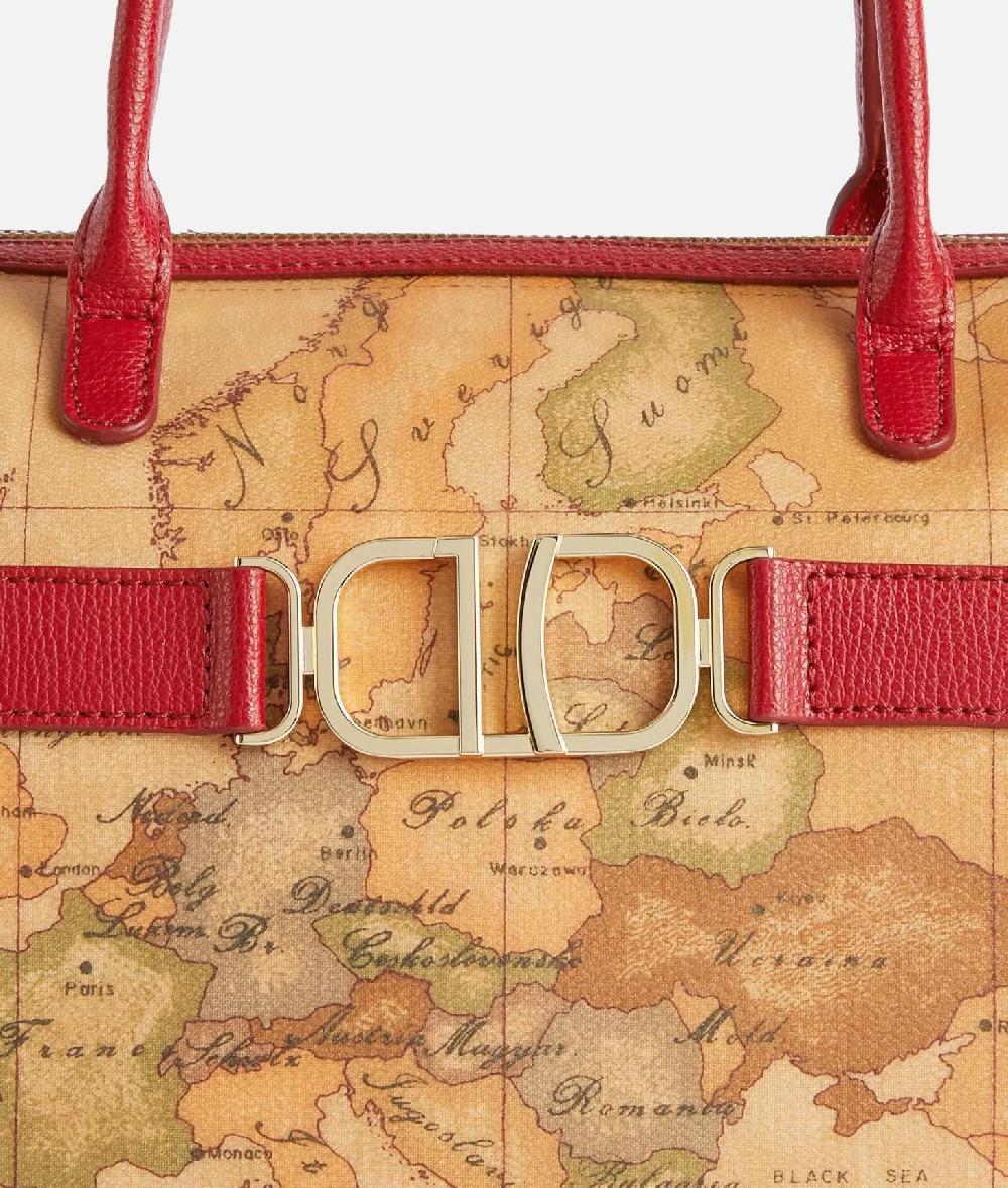 Alviero Martini 1a Classe 3D Geo Bauletto Con Tracolla Lampone